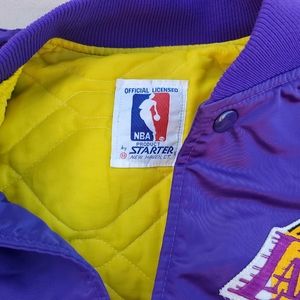 Vintage lakers purple starter jacket